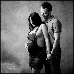 portrait en attendant bébé par le photographe à melun thierry navarro au studio créateur de souvenirs